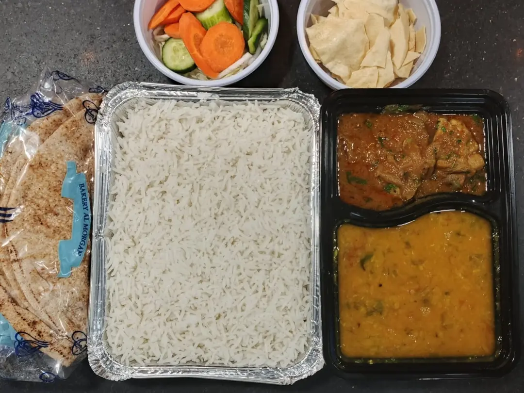 Compartment Meal with Salad