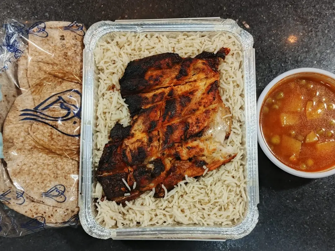 Grilled Chicken with Bread