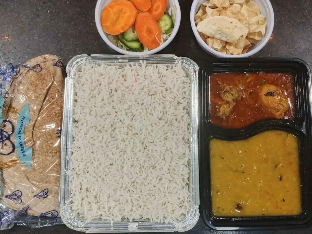 Compartment Meal with Bread